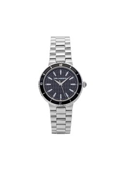 KARL LAGERFELD Zegarek R0553104502 Srebrny ze sklepu MODIVO w kategorii Zegarki - zdjęcie 188504055