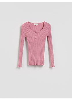 Reserved - Sweter z wiskozy - brudny róż ze sklepu Reserved w kategorii Swetry damskie - zdjęcie 188504728