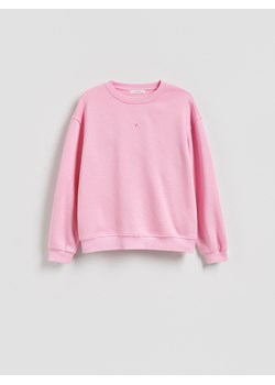 Reserved - Bluza w paski z haftem - pastelowy róż ze sklepu Reserved w kategorii Bluzy damskie - zdjęcie 188504788