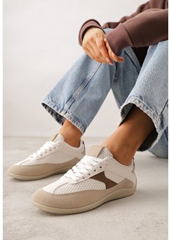 Brązowe Sneakersy z Geometrycznym Wzorem Elrineth ze sklepu renee.pl w kategorii Buty sportowe damskie - zdjęcie 188504956