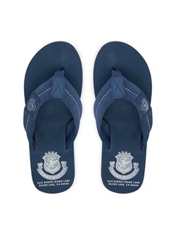 Japonki Tommy Hilfiger Patch Hilfiger Beach Sandal FM0FM05804 Niebieski ze sklepu eobuwie.pl w kategorii Klapki męskie - zdjęcie 188505799