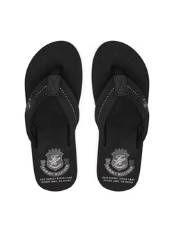 Japonki Tommy Hilfiger Patch Hilfiger Beach Sandal FM0FM05804 Czarny ze sklepu eobuwie.pl w kategorii Klapki męskie - zdjęcie 188507146