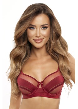 Axami V-12021 biustonosz miękki z haftem bordowy ze sklepu kontri.pl w kategorii Biustonosze - zdjęcie 188507789