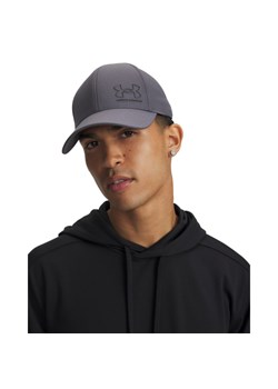 Męska czapka z daszkiem Under Armour Iso-chill Armourvent STR - szara ze sklepu Sportstylestory.com w kategorii Czapki z daszkiem męskie - zdjęcie 188509397