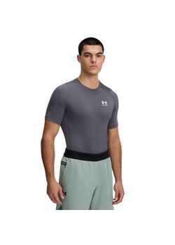 Męska koszulka treningowa Under Armour UA HG Armour Comp SS - szary ze sklepu Sportstylestory.com w kategorii T-shirty męskie - zdjęcie 188509425