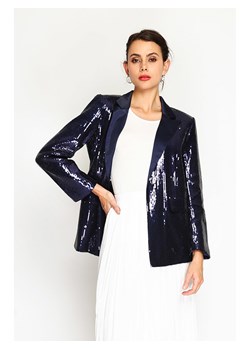 ASSUILI Blezer w kolorze granatowym z cekinami ze sklepu Limango Polska w kategorii Marynarki damskie - zdjęcie 188510336