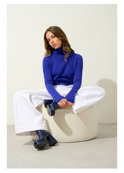 AUTHENTIC CASHMERE Kaszmirowy golf "Bise" w kolorze niebieskim ze sklepu Limango Polska w kategorii Swetry damskie - zdjęcie 188510715