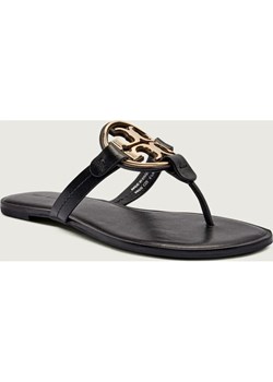 TORY BURCH Skórzane japonki METAL MILLER ze sklepu Gomez Fashion Store w kategorii Klapki damskie - zdjęcie 188511309