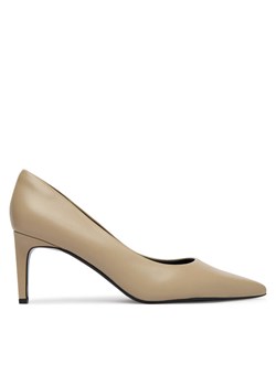 Szpilki Calvin Klein Ess Stiletto 70 HW0HW02607 Beżowy ze sklepu eobuwie.pl w kategorii Czółenka - zdjęcie 188511986