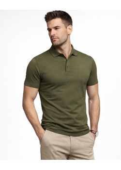Koszulka polo męska zielona Recea ze sklepu Recea.pl w kategorii T-shirty męskie - zdjęcie 188512508