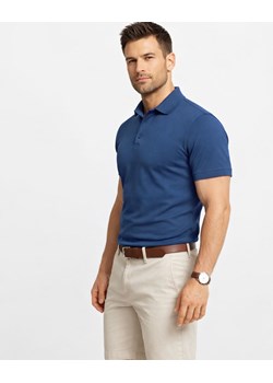 Koszulka polo męska granatowa Recea ze sklepu Recea.pl w kategorii T-shirty męskie - zdjęcie 188512509