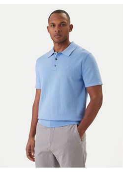 Calvin Klein Polo Supima LV04LC326G Niebieski Regular Fit ze sklepu MODIVO w kategorii T-shirty męskie - zdjęcie 188512715