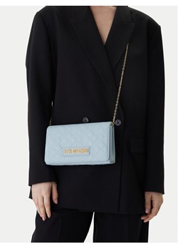 LOVE MOSCHINO Torebka JC4079PP1OLA0701 Błękitny ze sklepu MODIVO w kategorii Kopertówki - zdjęcie 188512837