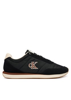 Calvin Klein Jeans Sneakersy Retro Runner Ess Mix Mat YM0YM01361 Czarny ze sklepu MODIVO w kategorii Buty sportowe męskie - zdjęcie 188512846