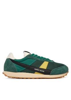 Tommy Jeans Sneakersy Retro Runner Archive Open Mesh EM0EM01715 Zielony ze sklepu MODIVO w kategorii Buty sportowe męskie - zdjęcie 188512858