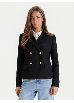 Tommy Hilfiger Marynarka WW0WW48696 Czarny Regular Fit ze sklepu MODIVO w kategorii Marynarki damskie - zdjęcie 188512945