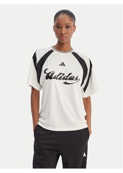 adidas T-Shirt House Of Tiro KB6126 Biały Regular Fit ze sklepu MODIVO w kategorii Bluzki damskie - zdjęcie 188512989
