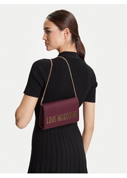 LOVE MOSCHINO Torebka JC4103PP1NKD0552 Bordowy ze sklepu MODIVO w kategorii Kopertówki - zdjęcie 188513387