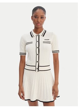 Guess Kardigan V6RR02 Z4652 Écru Regular Fit ze sklepu MODIVO w kategorii Swetry damskie - zdjęcie 188513618