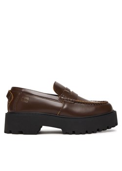 Tommy Hilfiger Loafersy Archive '01 Leather Loafer EN0EN03022 Brązowy ze sklepu MODIVO w kategorii Lordsy damskie - zdjęcie 188513637