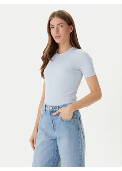 Calvin Klein T-Shirt LV044D246G Błękitny Slim Fit ze sklepu MODIVO w kategorii Bluzki damskie - zdjęcie 188513677