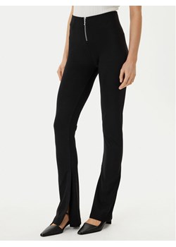 HUGO Spodnie materiałowe Nuflare_B 50554485 Czarny Flare Fit ze sklepu MODIVO w kategorii Spodnie damskie - zdjęcie 188513877