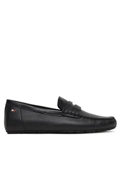 Tommy Hilfiger Mokasyny Flag Leather Driver Loafer FW0FW09350 Czarny ze sklepu MODIVO w kategorii Mokasyny damskie - zdjęcie 188514017