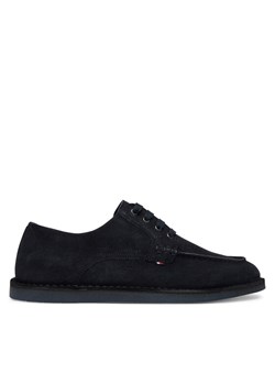Tommy Hilfiger Półbuty Stitchdown Suede Derby FM0FM05841 Granatowy ze sklepu MODIVO w kategorii Półbuty męskie - zdjęcie 188514027