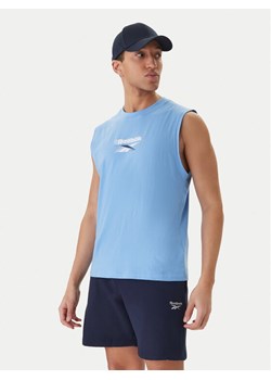Reebok Tank top Bradshaw RK25560CCM Błękitny Regular Fit ze sklepu MODIVO w kategorii T-shirty męskie - zdjęcie 188514127