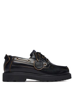 Tommy Jeans Półbuty Archive '01 Boat Shoe Lthr EM0EM01705 Czarny ze sklepu MODIVO w kategorii Półbuty męskie - zdjęcie 188514139
