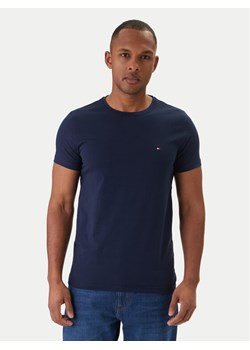 Tommy Hilfiger T-Shirt MW0MW10800 Granatowy Slim Fit ze sklepu MODIVO w kategorii T-shirty męskie - zdjęcie 188514179