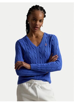 Polo Ralph Lauren Sweter 211971870504 Niebieski Slim Fit ze sklepu MODIVO w kategorii Swetry damskie - zdjęcie 188514427