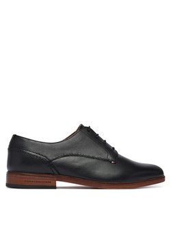 Tommy Hilfiger Półbuty Hilfiger Leather Dress Shoe FM0FM05777 Czarny ze sklepu MODIVO w kategorii Buty eleganckie męskie - zdjęcie 188514455