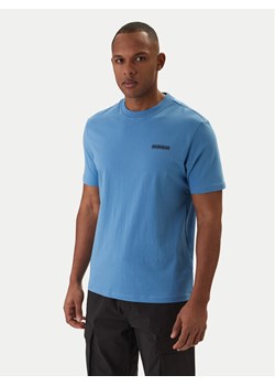 Napapijri T-Shirt Smallbox NP0A88TR Niebieski Regular Fit ze sklepu MODIVO w kategorii T-shirty męskie - zdjęcie 188514536