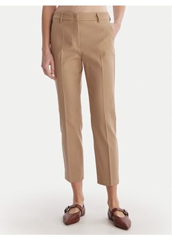 Weekend Max Mara Spodnie materiałowe Vite 2615131031 Beżowy Slim Fit ze sklepu MODIVO w kategorii Spodnie damskie - zdjęcie 188514669
