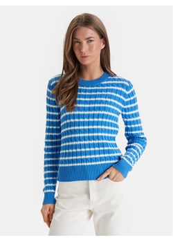 Tommy Hilfiger Sweter WW0WW47644 Niebieski Regular Fit ze sklepu MODIVO w kategorii Swetry damskie - zdjęcie 188514799