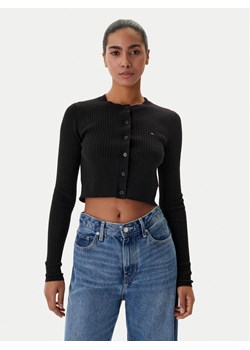 Tommy Jeans Kardigan DW0DW22023 Czarny Slim Fit ze sklepu MODIVO w kategorii Swetry damskie - zdjęcie 188514907