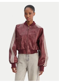 adidas Kurtka z imitacji skóry Pleather KD8792 Bordowy Oversize ze sklepu MODIVO w kategorii Kurtki damskie - zdjęcie 188514915