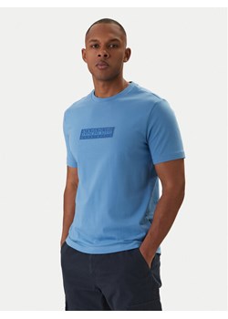Napapijri T-Shirt S-Box Logo NP0A4IFL Niebieski Regular Fit ze sklepu MODIVO w kategorii T-shirty męskie - zdjęcie 188514939