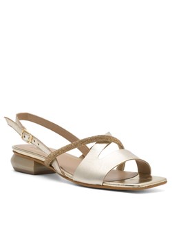 Badura Sandały BRITTOLI-A023 Złoty ze sklepu MODIVO w kategorii Sandały damskie - zdjęcie 188515175