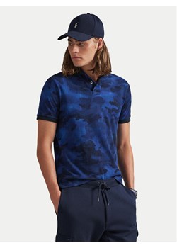 Polo Ralph Lauren Polo 710P04010001 Granatowy Custom Slim Fit ze sklepu MODIVO w kategorii T-shirty męskie - zdjęcie 188515356