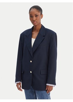 Tommy Jeans Marynarka DW0DW22601 Granatowy Boyfriend Fit ze sklepu MODIVO w kategorii Marynarki damskie - zdjęcie 188515369