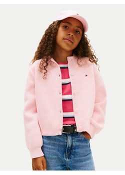 Tommy Hilfiger Sweter Graphic KB0KB10347 M Różowy Regular Fit ze sklepu MODIVO w kategorii Swetry dziewczęce - zdjęcie 188515427