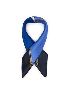 LAUREN RALPH LAUREN Chusta jedwabna Colour-Blocked Anchor-Crest 454P09785003 Niebieski ze sklepu MODIVO w kategorii Szaliki i chusty damskie - zdjęcie 188515476
