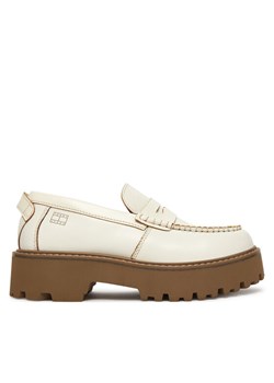 Tommy Hilfiger Loafersy Archive '01 Leather Loafer EN0EN03022 Écru ze sklepu MODIVO w kategorii Lordsy damskie - zdjęcie 188515489