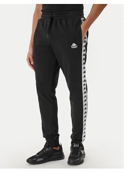 Kappa Spodnie dresowe Banda Alanz 3 321Y8FW Czarny Comfort Fit ze sklepu MODIVO w kategorii Spodnie męskie - zdjęcie 188515505