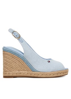 Tommy Hilfiger Espadryle Flag High Wedge Espad Slingback FW0FW09343 Błękitny ze sklepu MODIVO w kategorii Espadryle damskie - zdjęcie 188515509