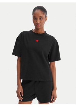 HUGO T-Shirt Signature 50556807 Czarny Regular Fit ze sklepu MODIVO w kategorii Bluzki damskie - zdjęcie 188515536