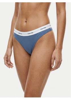 Calvin Klein Underwear Stringi LV00QD5357 Niebieski ze sklepu MODIVO w kategorii Majtki damskie - zdjęcie 188515627