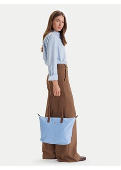 Tommy Hilfiger Torebka Popette Tote AW0AW17711 Błękitny ze sklepu MODIVO w kategorii Torby Shopper bag - zdjęcie 188515666